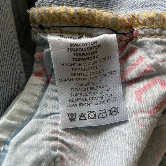 Juicy Couture Kids Mid Rise Cropped Kick Flare Jean Girls 8 Light Wash Denim - Picture 8 of 8